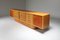 Beech and Leather Sideboard by Marenco Mario, Italy, 1970s 2