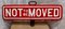 Vintage Not to be Moved Railway Sign, 1920s 1