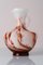 Large Marbled Glass Vase from Opaline Florence, Image 3