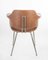 Vintage Metal and Leather Desk Chair, 1970s 2