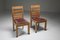 Juego de mesa y sillas racionalista ovalado de roble, Holanda, años 20. Juego de 5, Imagen 12