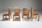 Rationalist Oval Dining Table & Chairs Set in Oak, Holland, 1920s, Set of 5 11