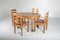 Rationalist Oval Dining Table & Chairs Set in Oak, Holland, 1920s, Set of 5, Image 4