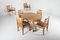 Rationalist Oval Dining Table & Chairs Set in Oak, Holland, 1920s, Set of 5 3