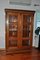 Antique Hungarian Glass and Wood Cabinet 1