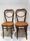 Antique Side Chairs with Embossed Wooden Seat by Michael Thonet for Gebrüder Thonet Vienna GmbH, Set of 2 1