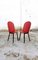 Italienische Vintage Esszimmerstühle aus Rotem Leder von Zanotta, 1980er, 2er Set 8