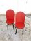 Vintage Italian Red Leather Dining Chairs from Zanotta, 1980s, Set of 2 9