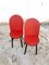 Vintage Italian Red Leather Dining Chairs from Zanotta, 1980s, Set of 2, Image 9