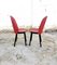 Vintage Italian Red Leather Dining Chairs from Zanotta, 1980s, Set of 2 2