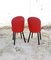 Vintage Italian Red Leather Dining Chairs from Zanotta, 1980s, Set of 2 5