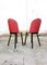 Vintage Italian Red Leather Dining Chairs from Zanotta, 1980s, Set of 2 7