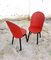 Vintage Italian Red Leather Dining Chairs from Zanotta, 1980s, Set of 2, Image 4