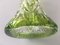 Decanter in cristallo verde intagliato a mano, anni '60, Immagine 2