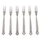 Acanthus Cold Meat Forks by Johan Rohde for Georg Jensen, 1920s, Set of 6, Image 1