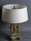 Antique Hot Water Bottle Table Lamp in Gilt Bronze, Image 2