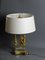 Antike Wärmflasche Tischlampe aus Vergoldeter Bronze 5