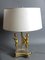 Antique Hot Water Bottle Table Lamp in Gilt Bronze, Image 1