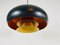 Lampe à Suspension en Cuivre et Noire, Danemark, 1960s 5