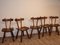 Brutalist Elm Dining Chairs, 1960s, Set of 5, Image 13