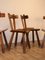Brutalist Elm Dining Chairs, 1960s, Set of 5, Image 9