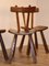 Brutalist Elm Dining Chairs, 1960s, Set of 5, Image 8