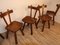 Brutalist Elm Dining Chairs, 1960s, Set of 5, Image 5
