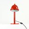 Midcentury Czechoslovakian Red Metal Table Lamp, 1960s 3