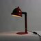 Midcentury Czechoslovakian Red Metal Table Lamp, 1960s, Image 8