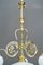 Lámpara de araña regulable vienesa de vidrio opalino, 1908, Imagen 19