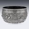19th Century Burmese Solid Silver Handcrafted Bowl, 1880 15