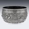 19th Century Burmese Solid Silver Handcrafted Bowl, 1880, Image 15