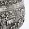 19th Century Burmese Solid Silver Handcrafted Bowl, 1880, Image 2