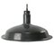 Vintage Industrial Gray Enamel Factory Pendant Lamp 1