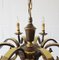 Large Brass Chandelier, 1960s, Image 7