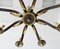 Large Brass Chandelier, 1960s, Image 6