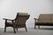 Canapé & Fauteuil Mid-Century 3-Places par Hans J. Wegner pour Getama, Scandinavie, 1960s, Set de 2 7