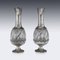 19th Century French Solid Silver & Glass Claret Jugs by Maison Odiot, 1890, Set of 2 13