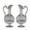 19th Century French Solid Silver & Glass Claret Jugs by Maison Odiot, 1890, Set of 2, Image 17