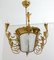 Lámpara de araña Mid-Century moderna con 12 luces de Pietro Chiesa para Fontana Arte, Imagen 12