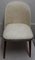 Gepolsterter Stuhl mit runder Rückenlehne, 1960er 2