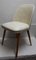 Gepolsterter Stuhl mit runder Rückenlehne, 1960er 1