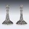 19th Century Chinese Solid Silver Candlesticks by Wang Hing, 1890, Set of 2 15