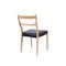 Scandinavian Oak Dining Chairs With Black Leather Seats, 1950s, Set of 4 17