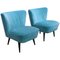 Club chair blu, Ungheria, anni '50, set di 2, Immagine 8