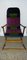 Rocking Chair Mid-Century avec Tissu Roberta di Camerino 1