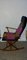 Rocking Chair Mid-Century avec Tissu Roberta di Camerino 3