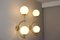 Midcentury Modern Italian Brass and White Glass Sconces, 1990s, Set of 2, Image 8