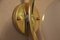 Midcentury Modern Italian Brass and White Glass Sconces, 1990s, Set of 2 14