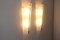 Mid-Century Modern Tall Brass & White Murano Glass Sconces, 1990s, Set of 2, Image 27